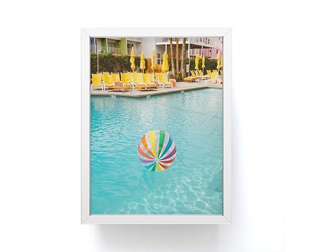 Bethany Young Photography Palm Springs Pool Day Framed Mini Art Society6