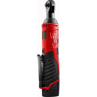 MW M12 12V Lithium-Ion Cordless 14 in. Hex Screwdriver and 14 in. Ratchet Combo Kit (2-Tool) 2401-22-2456-20