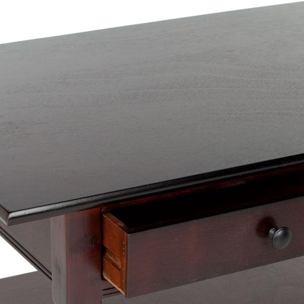 Katrina 2 Drawer Coffee Table Dark Cherry   Modern   Coffee Tables   by Virgil Stanis Design  Houzz