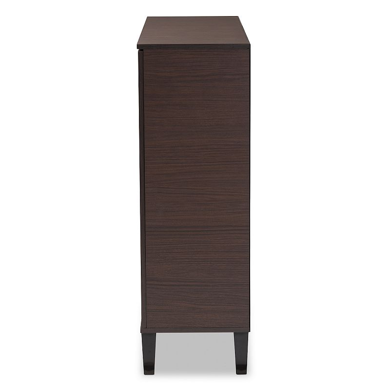 Baxton Studio Idina 2-Door Shoe Cabinet