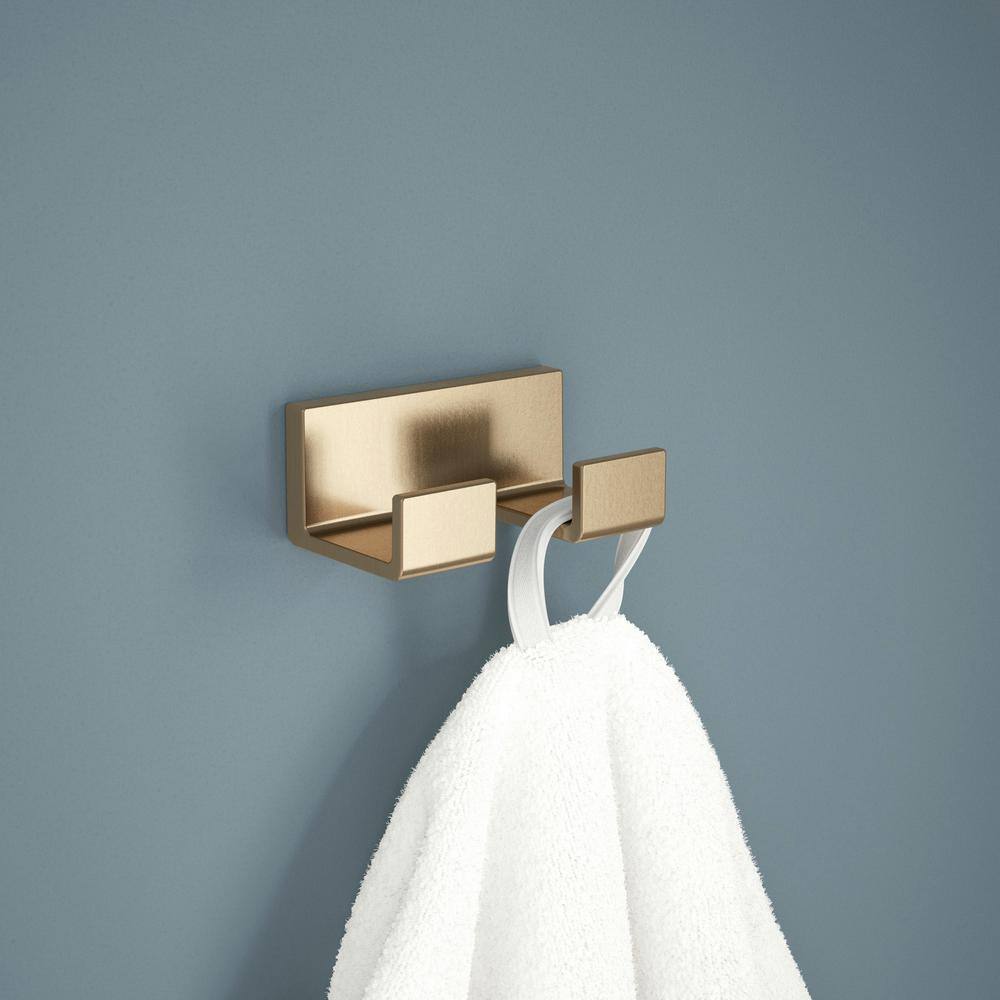 Delta Vero Double Towel Hook in Champagne Bronze 77736-CZ