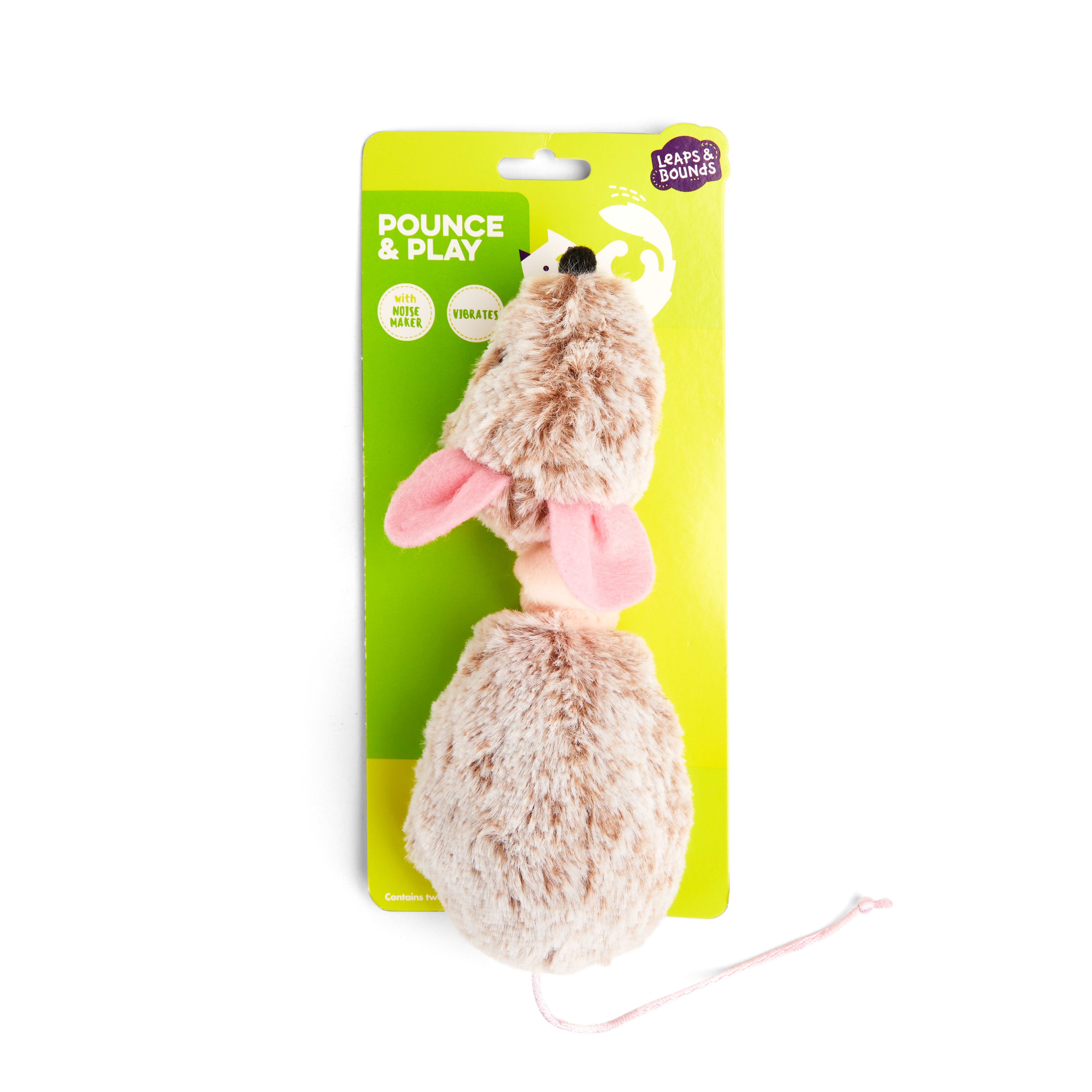 Leaps  Bounds Vibrating Mouse with Noise Cat Toy