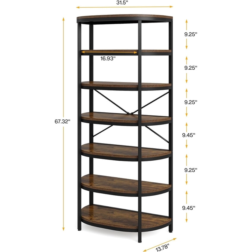 7 Tier Tall Shoe Storage Organizer  Large Shoe Shelf Wood Shoe Stand