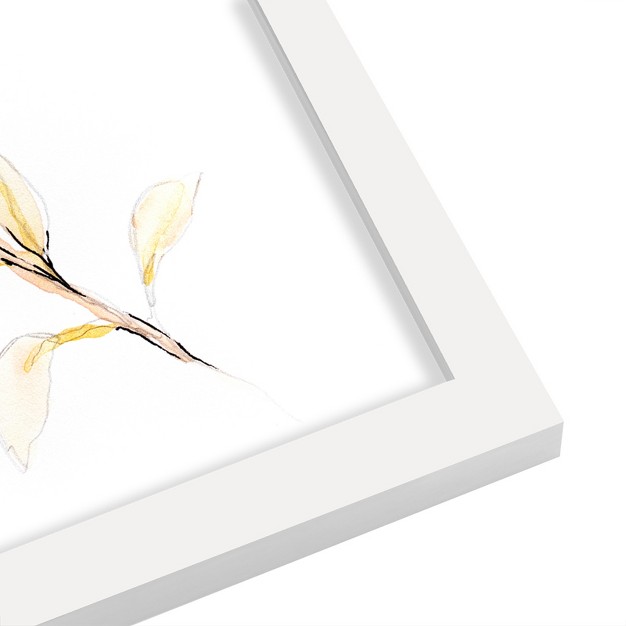 Americanflat Botanical Minimalist Florals 2 By Hope Bainbridge White Frame Wall Art