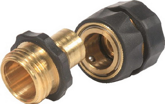 Quick Brass Hose Connector (Camco)  20135