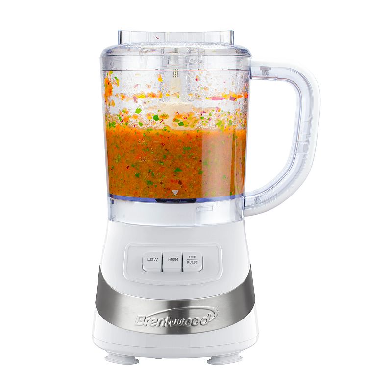 Brentwood FP-549W 3-Cup Food Processor in White