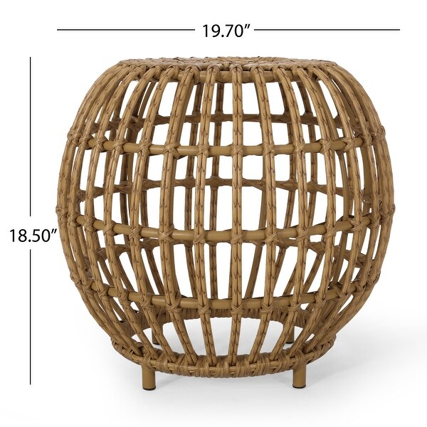 Rattan WOVEN SIDE TABLE