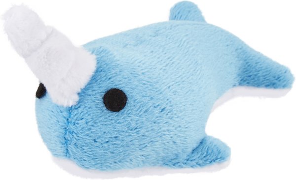 OurPets Play-N-Squeak Narwhal Cat Toy