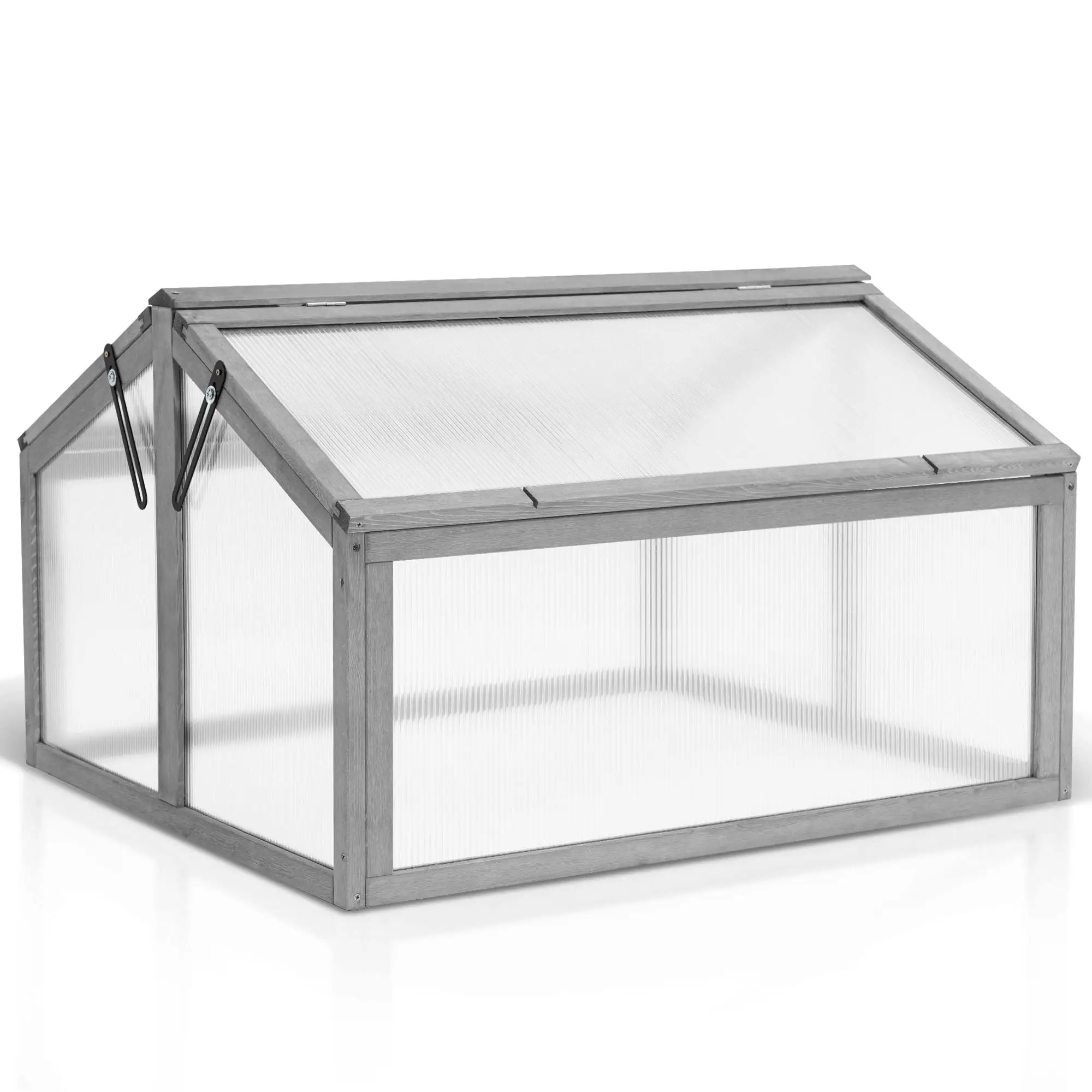 OTXIINXIIN Cold Frame Garden Greenhouses Cold Frame Grow House Greenhouse Wooden Mini Backyard Greenhouse Vegetable Flower Wood