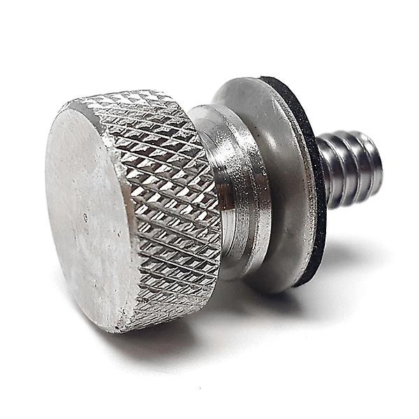 Silver Seat Bolt Screw Knurled Seat Cover Bolt Compatible with Harley Davidson Dyna Switchback FLD