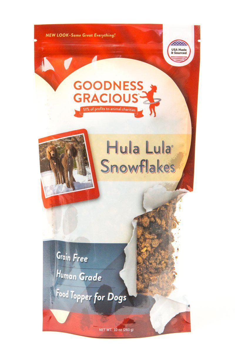 Goodness Gracious Hula Lula Snowflakes Food Topper for Dogs