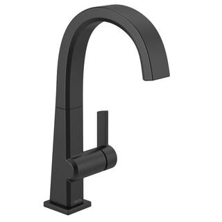 Delta Pivotal Single-Handle Bar Faucet in Matte Black 1993LF-BL