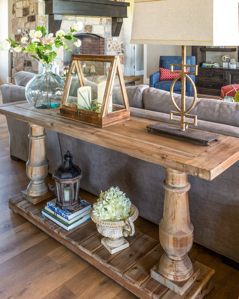 quotSpring Creek quotSolid Pine Console Table   French Country   Console Tables   by My Swanky Home  Houzz