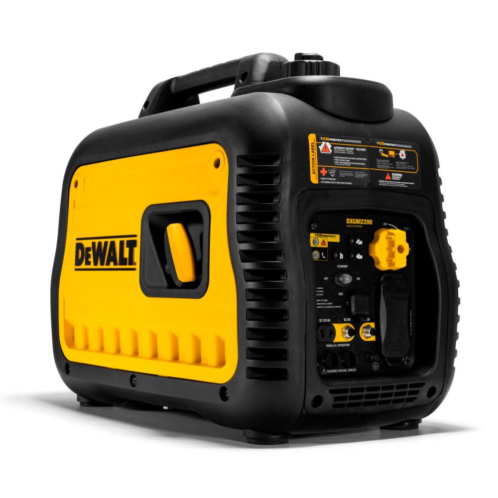 DEWALT DXGNI2200 Inverter Generator 2200Watt Carbon Monoxide Detection PMC172200 from DEWALT