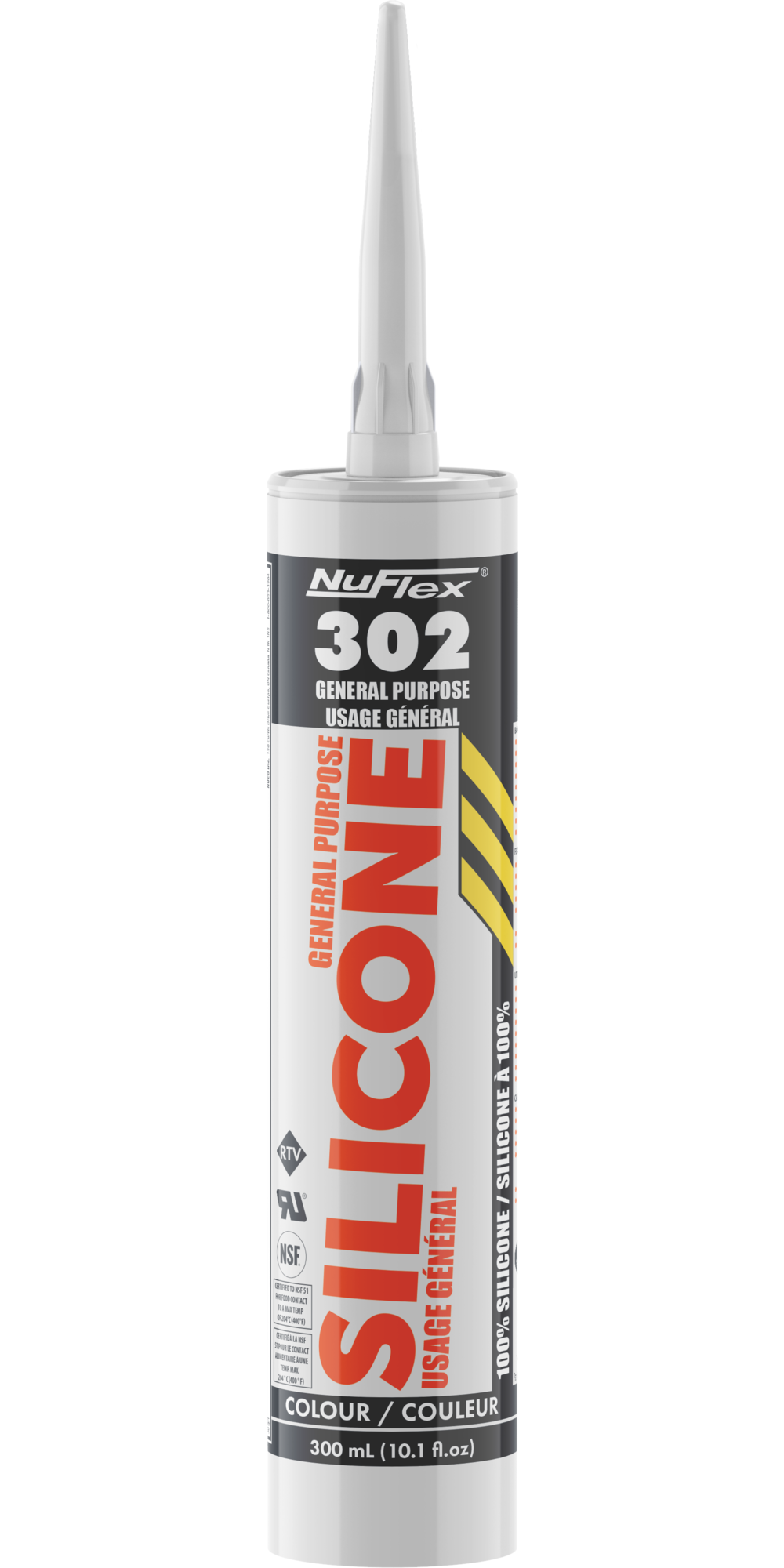 NuFlex 302 General Purpose Silicone Sealant Translucent ;