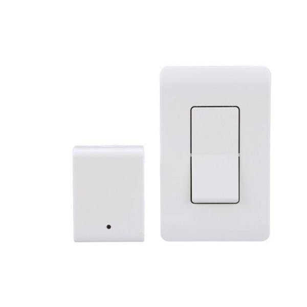 Woods 8-Amp Indoor Plug-In Wireless Wall Switch Light Control White 59773WD