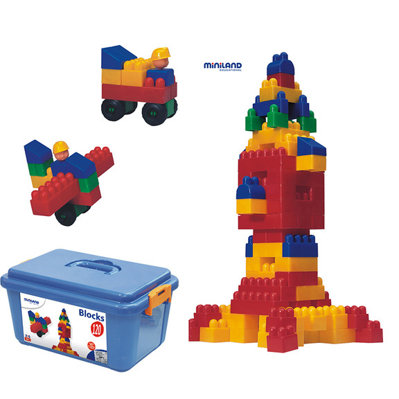 Miniland Educational MLE32310 Blocks 120Pc Set