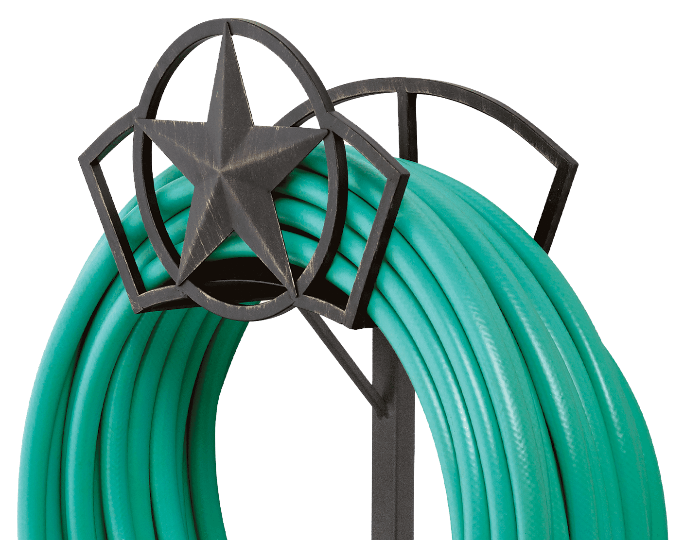 Liberty Garden Star 125' Metal Hose Stand - Bronze