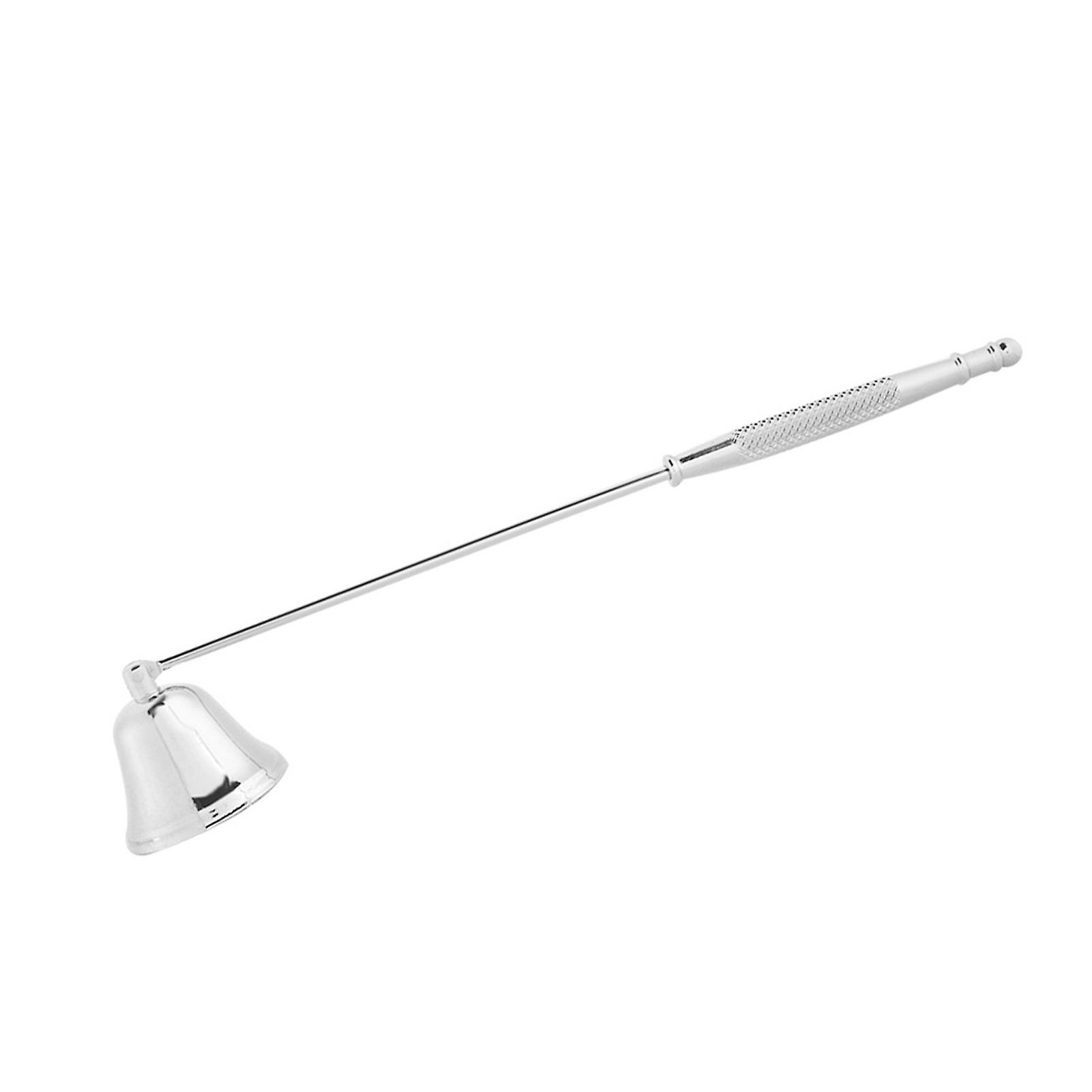 1pcs Fashion Stainless Steel Bell Shaped Candle Snuffer Wick Trimmer Cover Hand Tool(sliver)