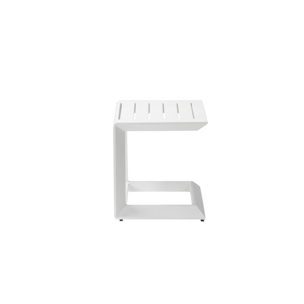 Aluminum Side Table - 17 H x 17 W x 20 L Inches