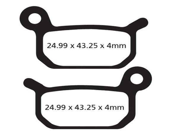 EBC Replacement Disc Pad Set - Formula B-4