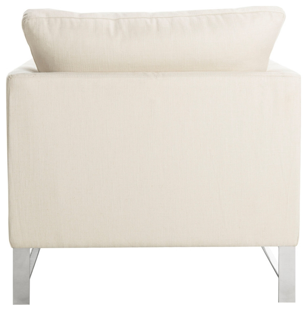 Mayer Linen Blend Arm Chair   Contemporary   Armchairs And Accent Chairs   by V.S.D Furniture  Houzz