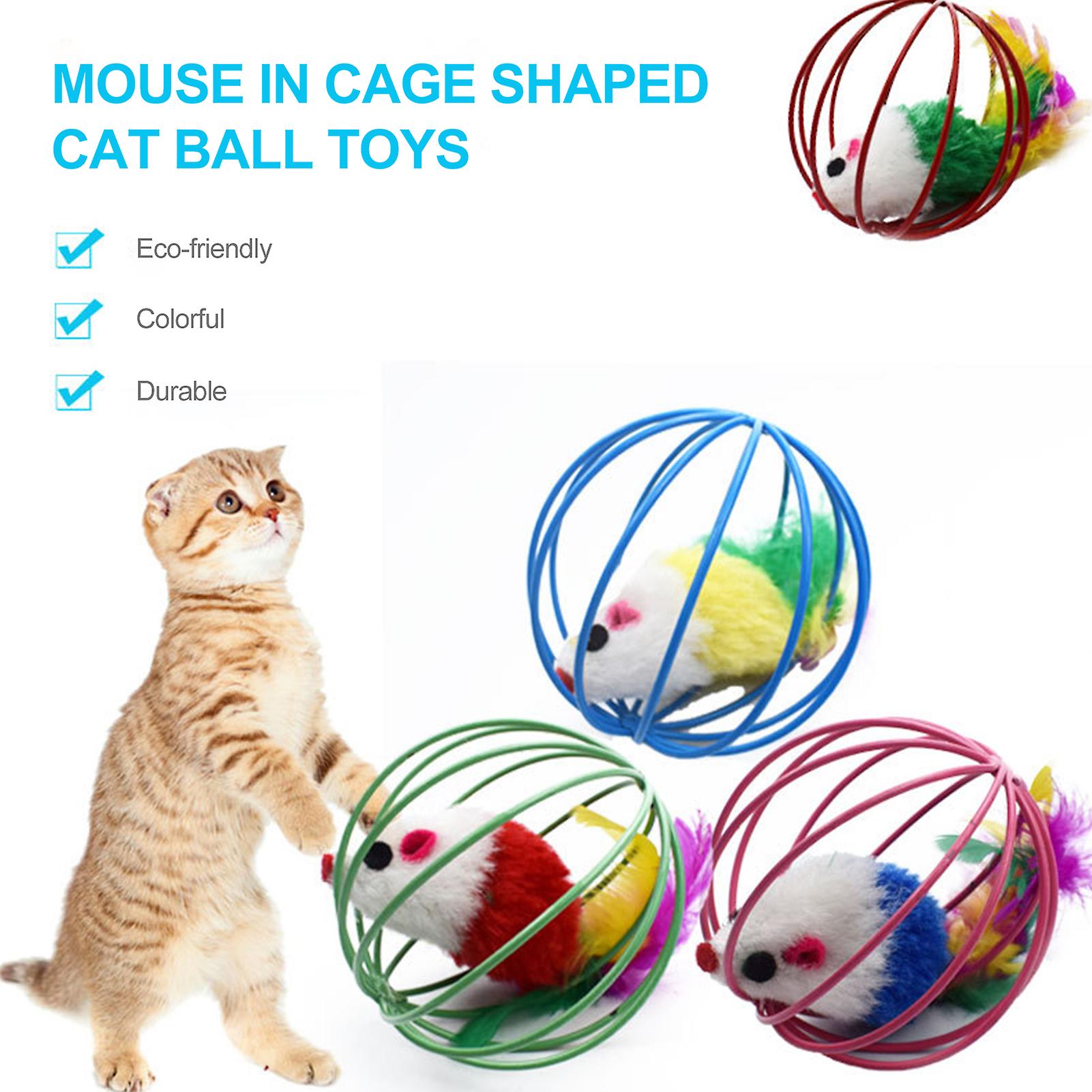 1 Cat Ball Toys Random Color