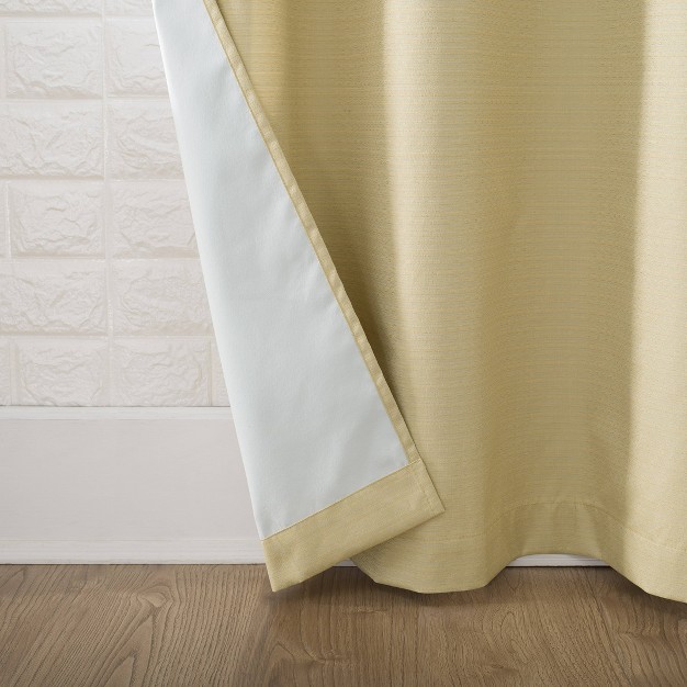 Cooper Textured Thermal Insulated Grommet Top Room Darkening Curtain Panels Sun Zero