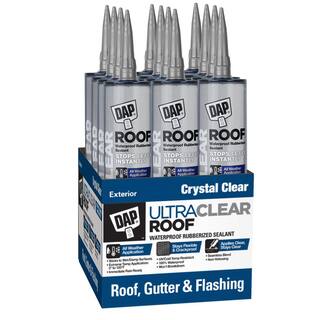 DAP Ultra Clear 10.1 oz Clear Roof Sealant (12-Pack) 7079818395