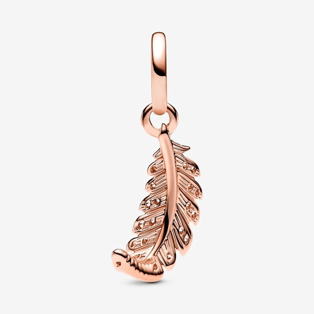 PANDORA  Floating Curved Feather Dangle Charm