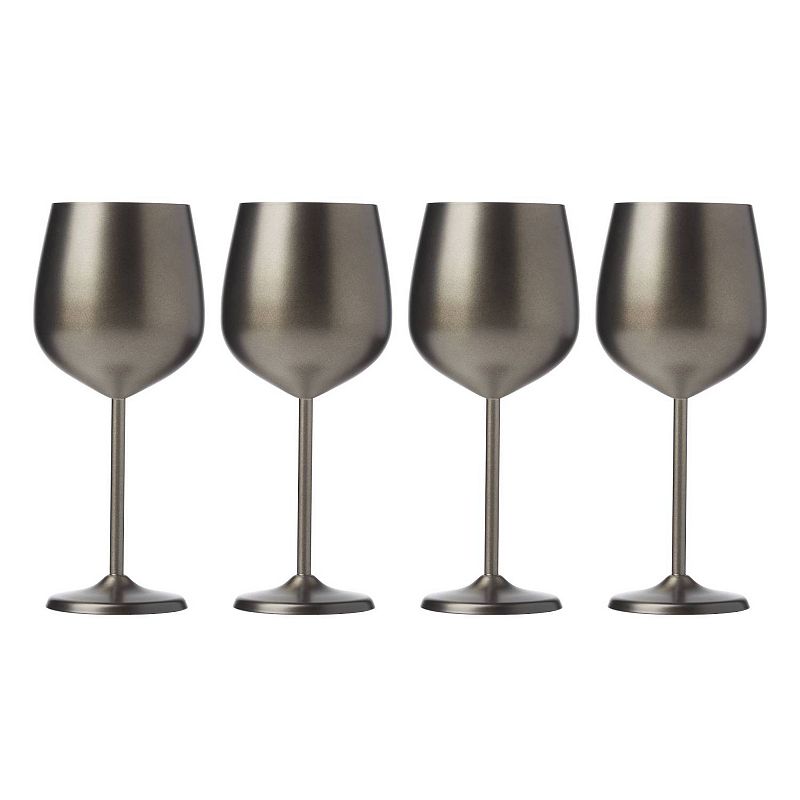 Cambridge 4-pc. Stainless Steel Wine Glass Set