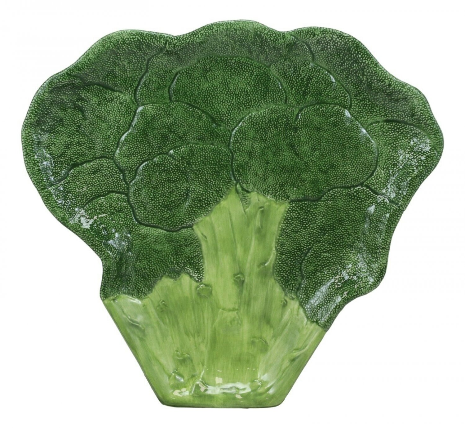 1 Gourmet Kitchen Ceramic Broccoli Steak Shaped Collage Serving Plates Set of 6 EBR02