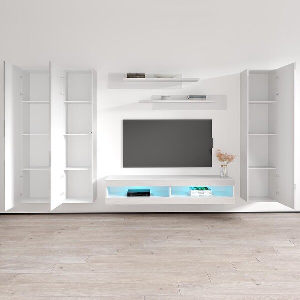 Fly CD1 34TV Wall Mounted Floating Modern Entertainment Center