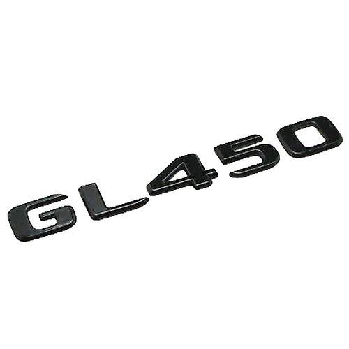 Gloss black gl450 car letter number rear boot badge emblem for mercedes benz