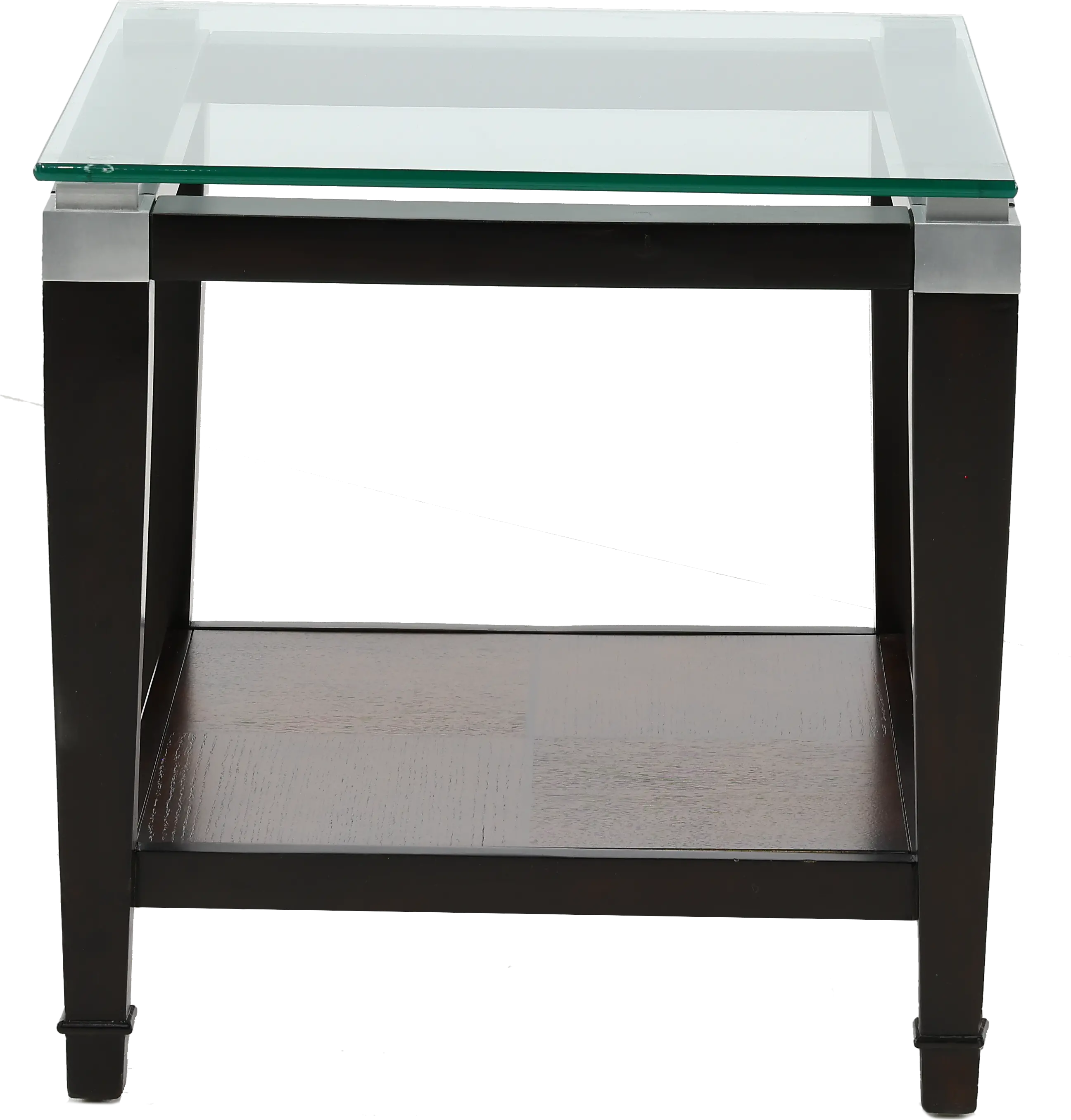 Dunhill Glass Top End Table