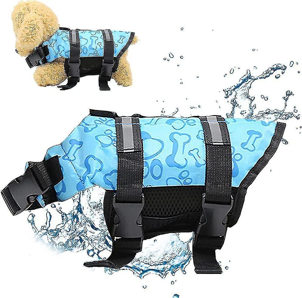 1 Piece Dog Life Vest Life Vest Lifeguard Grips Safety Reflective Dog Lifeguard Vest