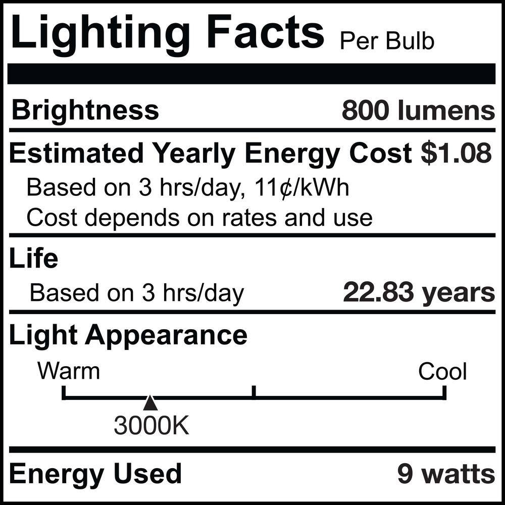 Bulbrite 60-Watt Equivalent A19 Dusk to Dawn E26 LED Light Bulb 3000K in Frost Finish (4-Pack) 862791