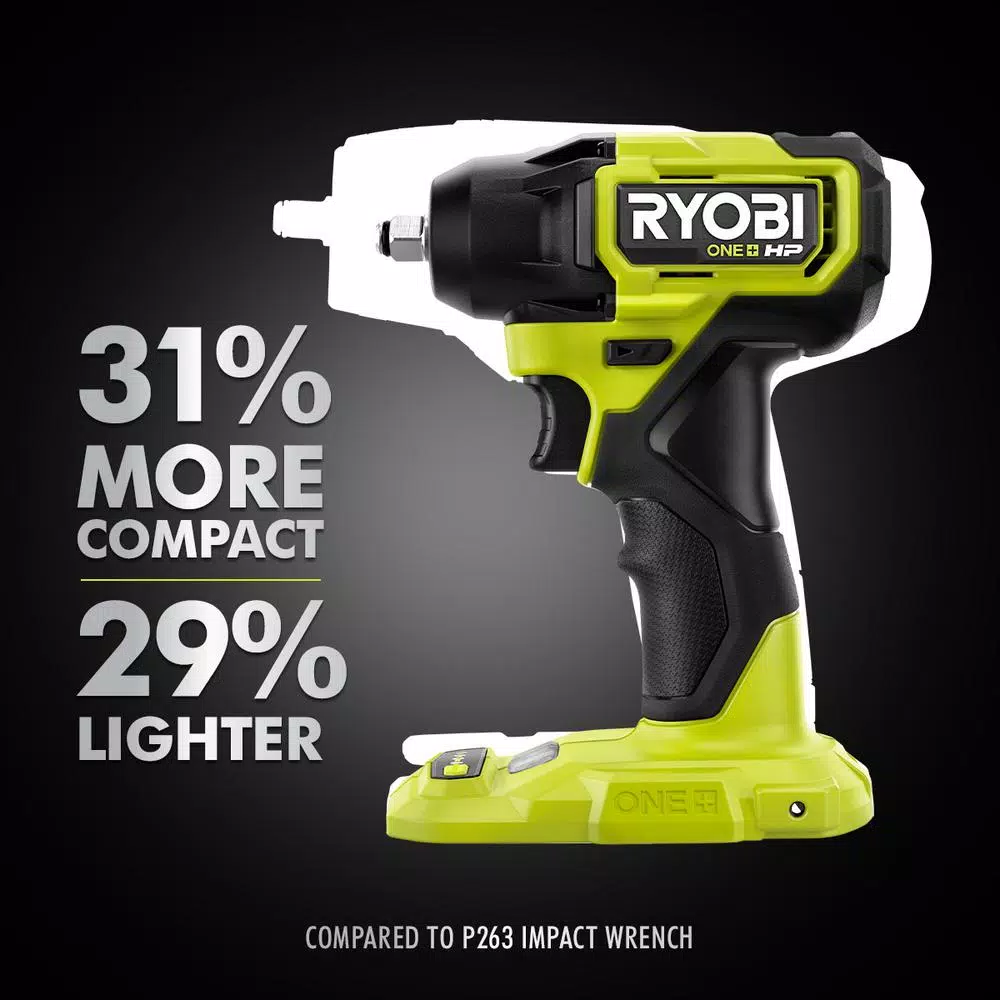 RYOBI ONE+ HP 18V Brushless Cordless Compact 3/8 in. Impact Wrench (Tool Only) and#8211; XDC Depot