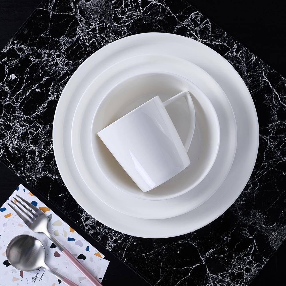 STONE LAIN Stone Lain Madeline 32-Piece Dinnerware Set Bone China Service For 8 White BLB0856-B020002