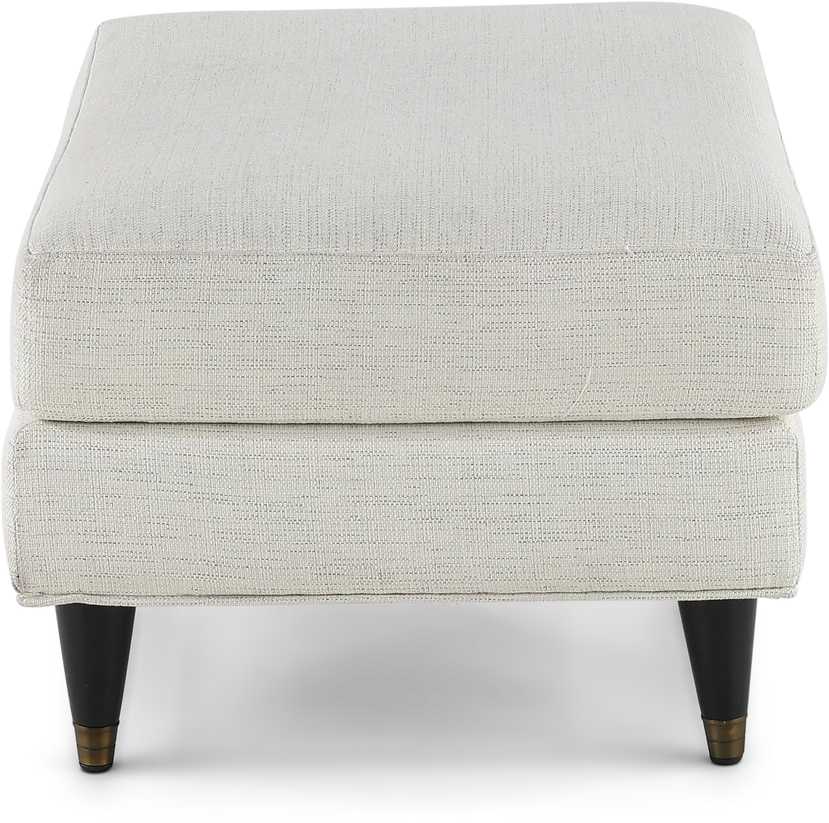 Pia White Ottoman