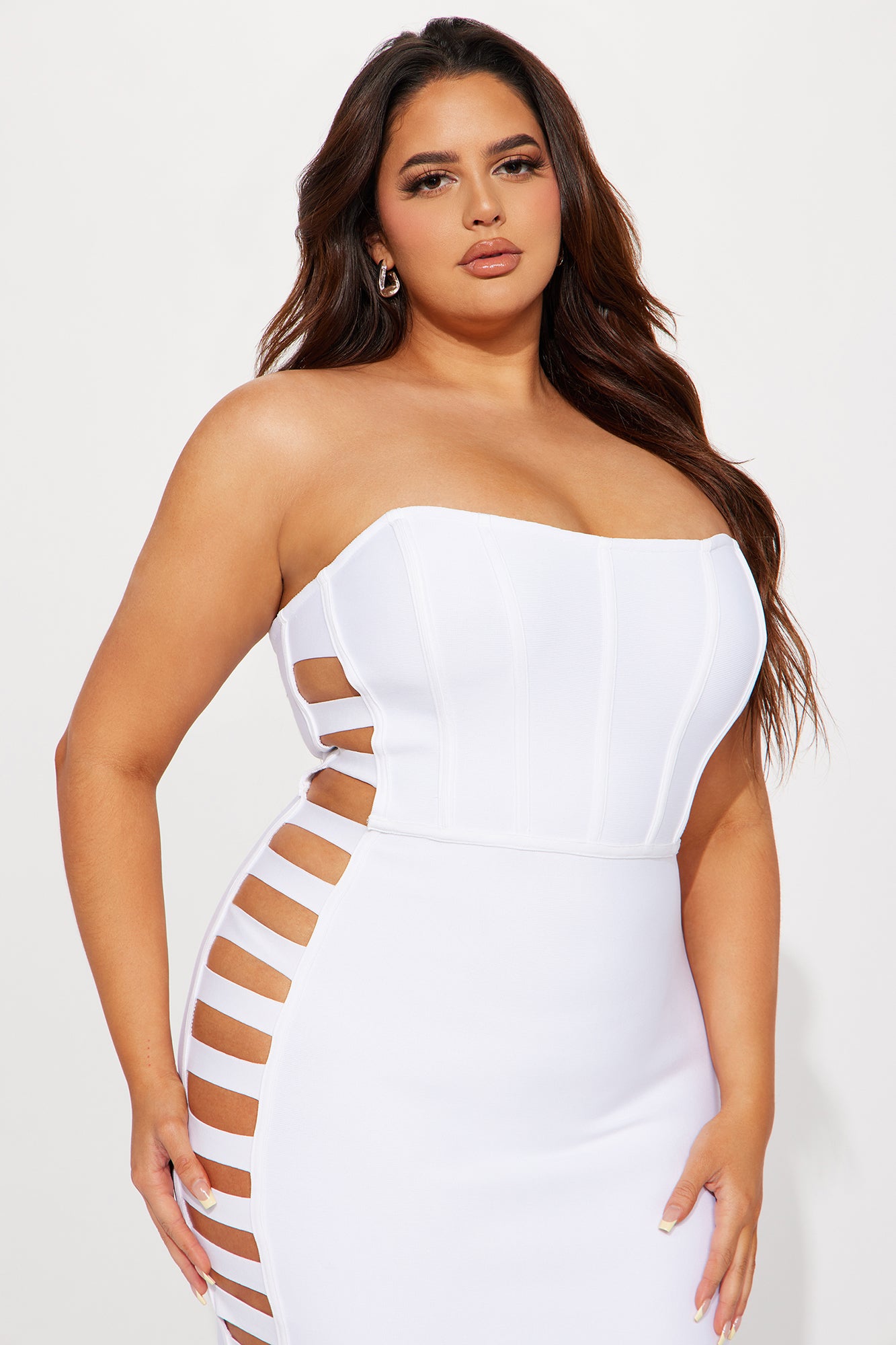 Banks Bandage Midi Dress - White