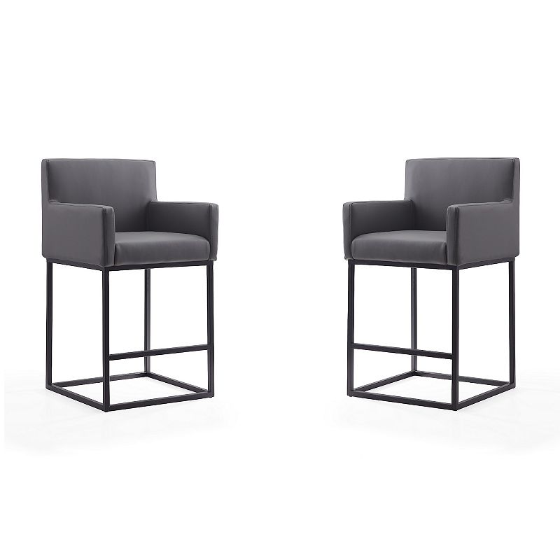 MANHATTAN COMFORT Ambassador Counter Stool 2-piece Set