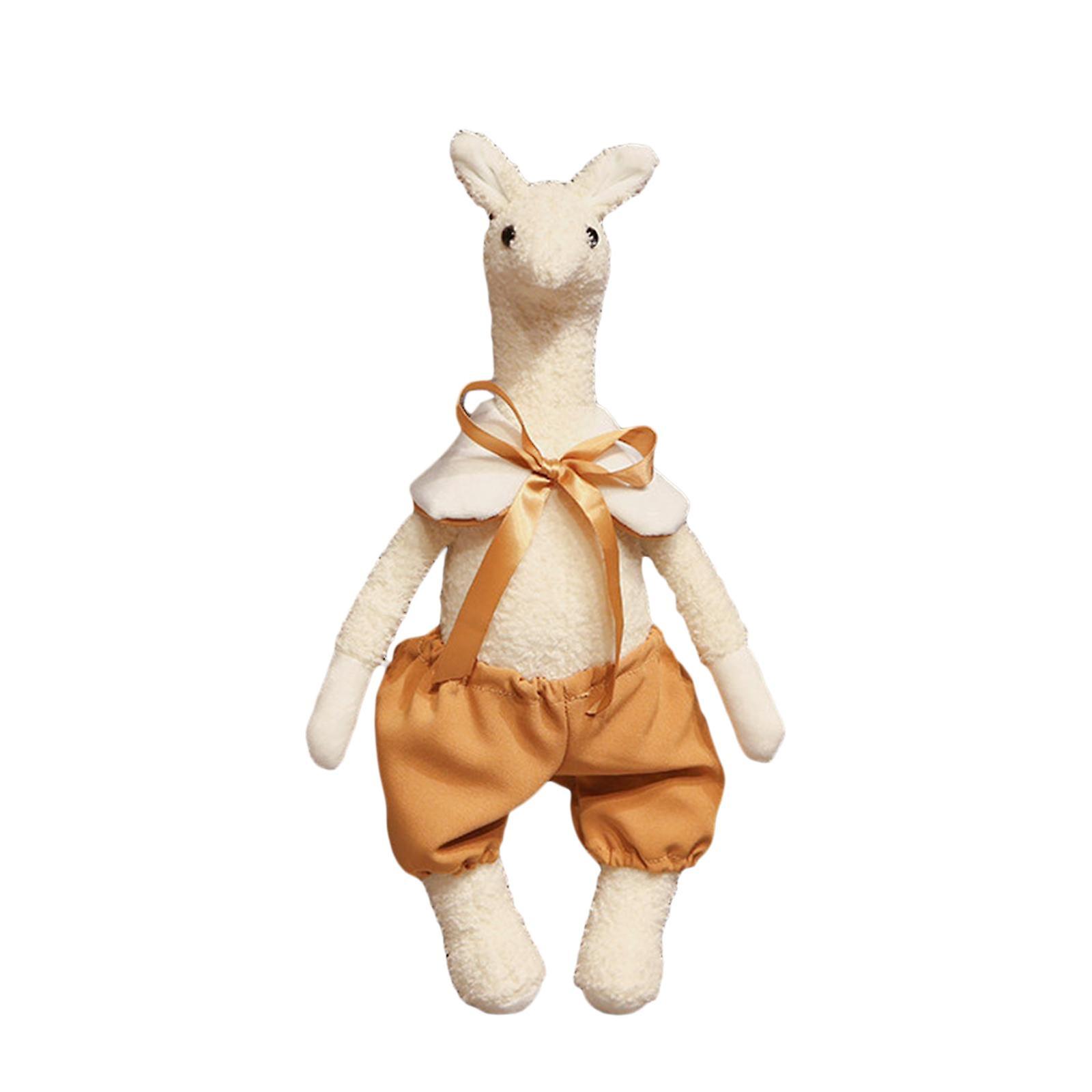 Giraffe Toy Alpacas Toy Lovely Stuffed Giraffe Doll For Home Living Room White Alpacas