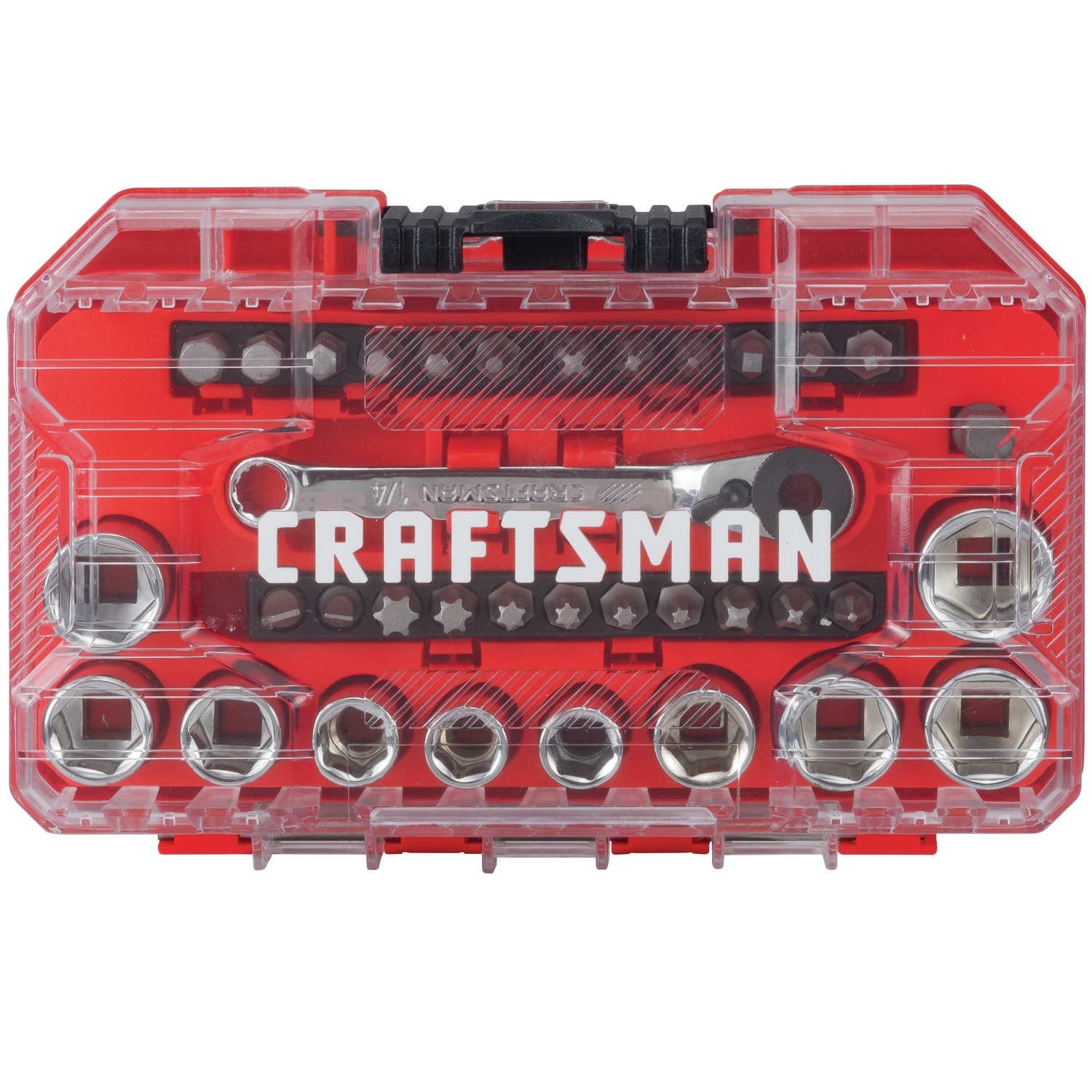 Craftsman 1/4 in. drive Metric and SAE Right Angle Ratcheting Bit Driver Set 35 pc