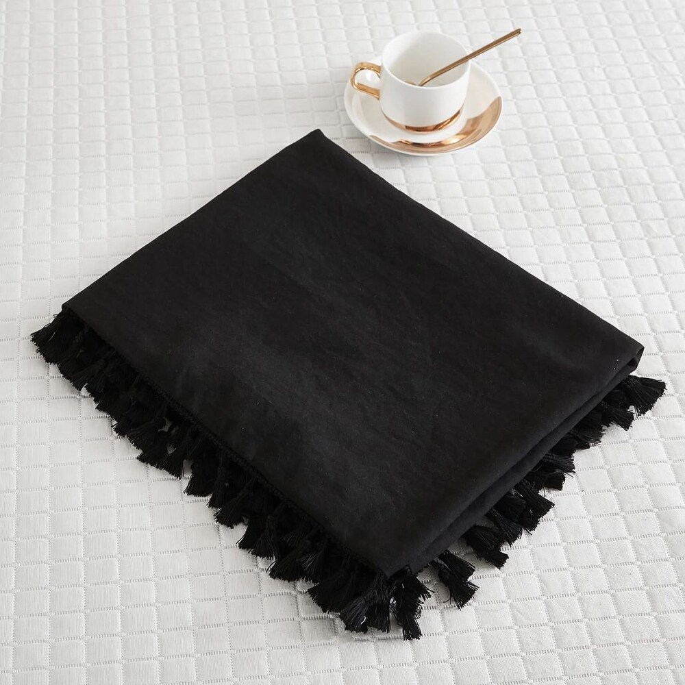 Decorative Bedding Pillow Case(Body  Black)