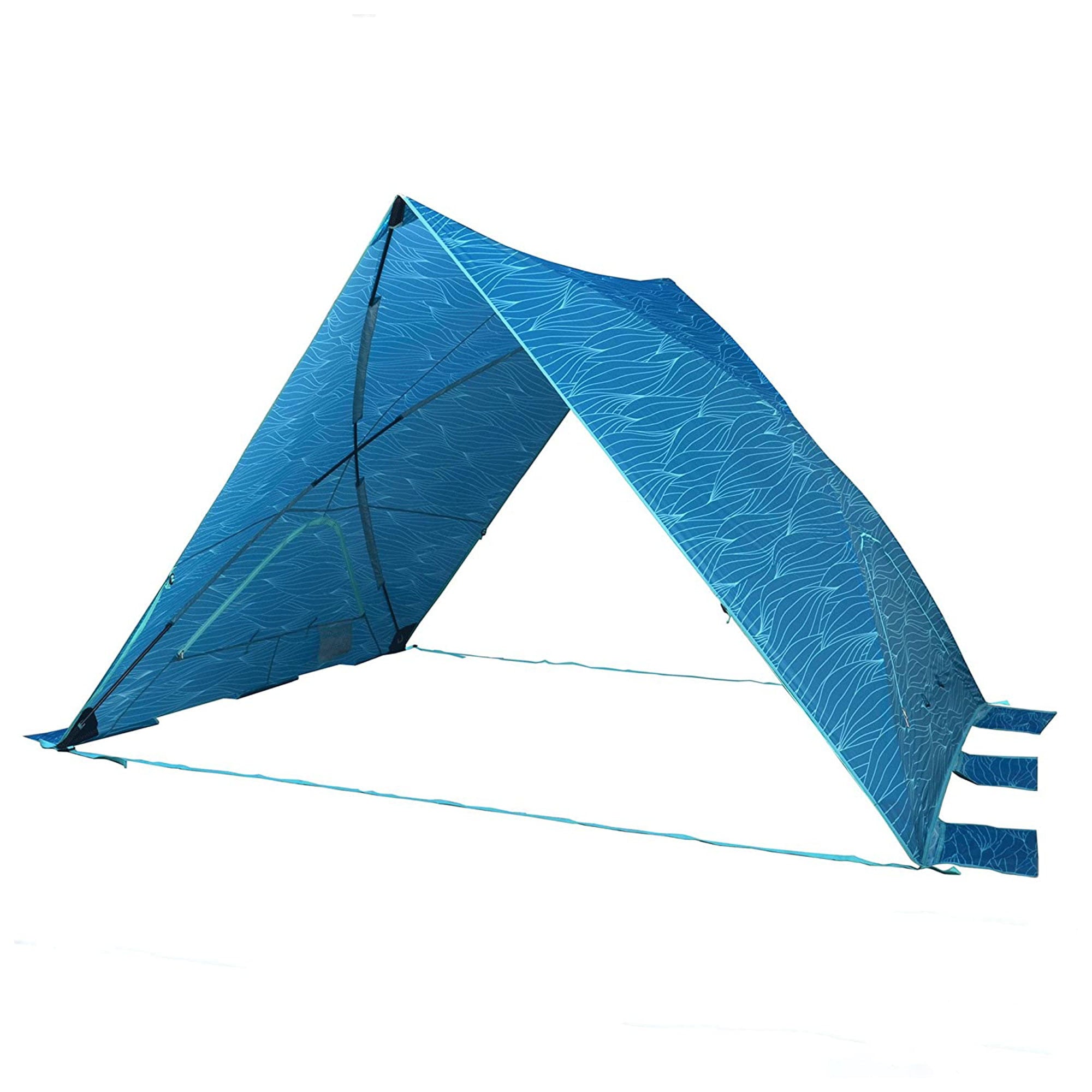 Lightspeed Outdoors A-Shade Adjustable Beach Tent with UV Protection， Blue