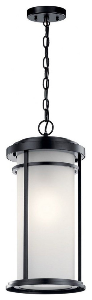 1 light Outdoor Hanging Pendant   21.25 inches tall by 10 inches wide Black   Transitional   Outdoor Hanging Lights   by Bailey Street Home  Houzz