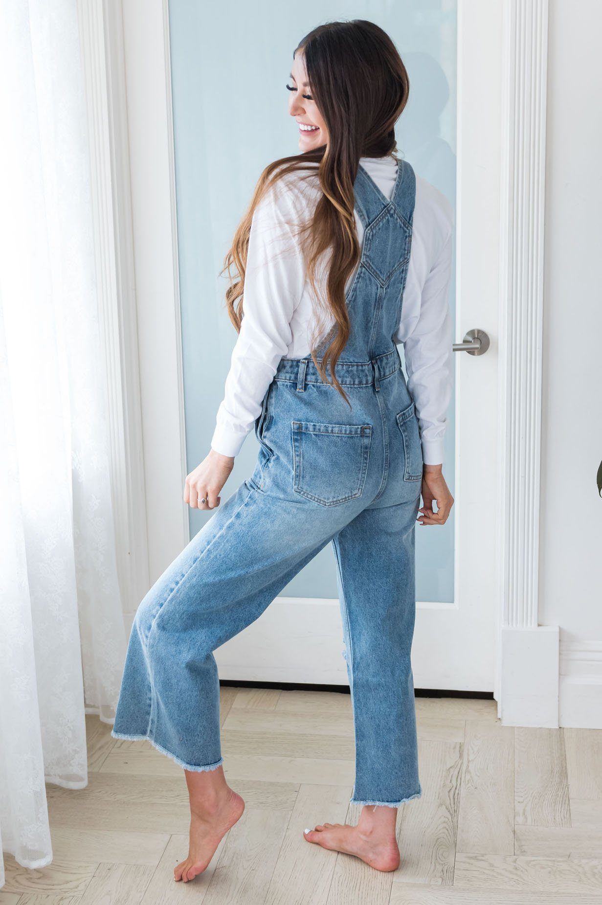 The London Modest Denim Overalls