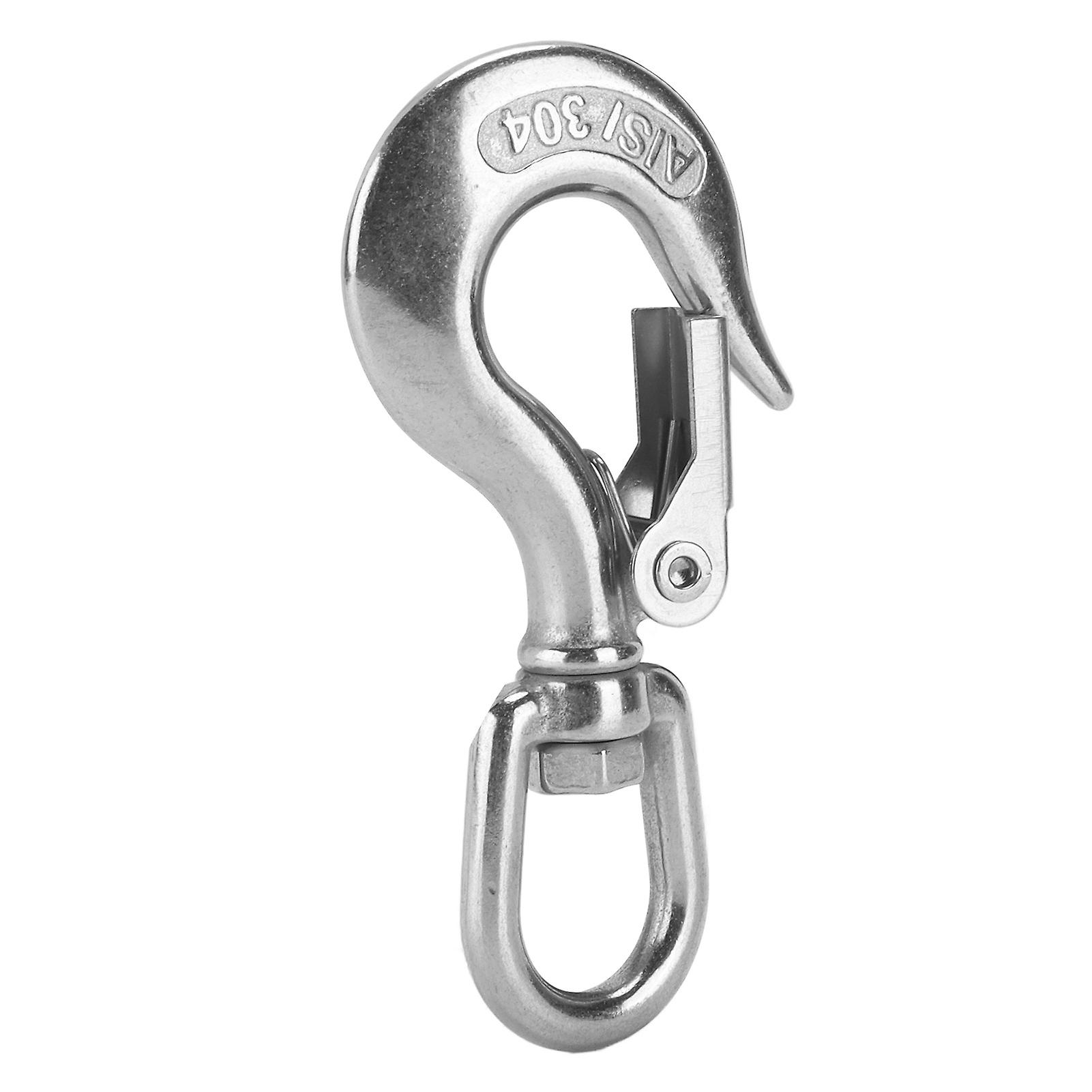 Swivels Eye Lifting Hook Stainless Steel Safety Lifting Hook For Engineering Cranes650kg