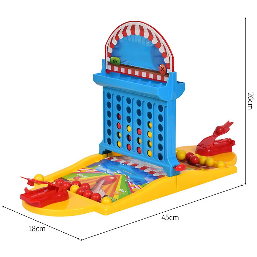 2 in 1 Bouncing Ball Board Game for Kids and Parents Pinball Game Bouncing Linking Shots Educational Toys